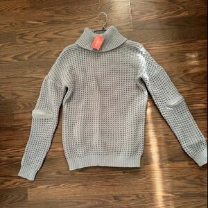 Guess Light Gray Dalida Chunky-Knit Turtleneck Sweater 🩶